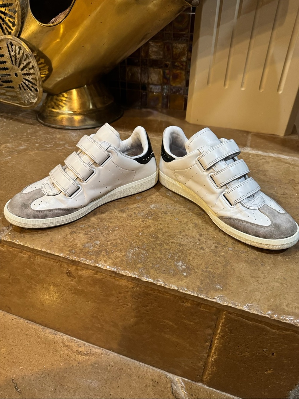 Isabel Marant White and Gray sneakers 38/8 - Picture 3 of 3